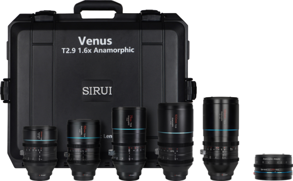 Sirui Anamorphic Venus 5x Lens + Adapter Kit (35/50/75/100/150mm) + Adapter + Hard Case E-Mount Kampanjat 3