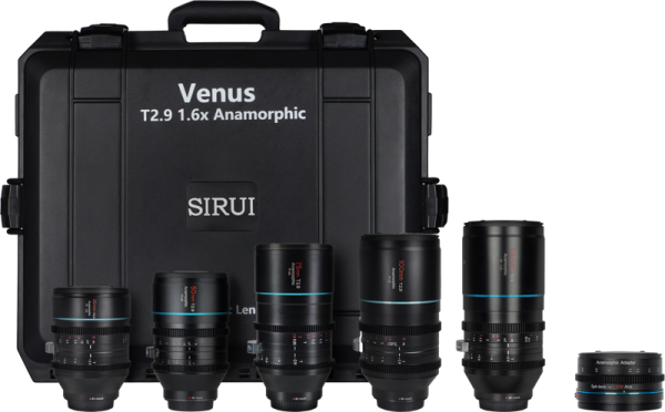 Sirui Anamorphic Venus 5x Lens + Adapter Kit (35/50/75/100/150mm) + Adapter + Hard Case RF-Mount Kampanjat 3