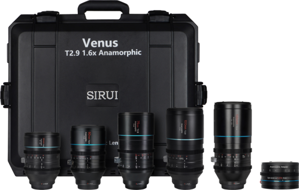 Sirui Anamorphic Venus 5x Lens + Adapter Kit (35/50/75/100/150mm) + Adapter + Hard Case L-Mount Kampanjat 3