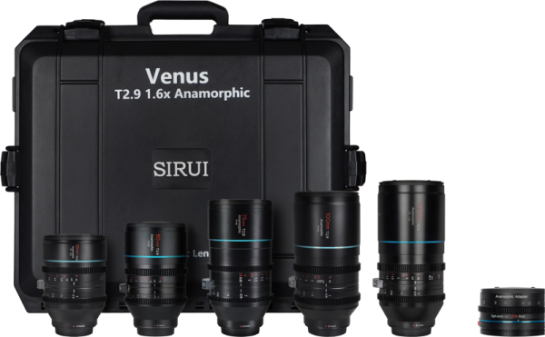 Sirui Anamorphic Venus 5x Lens + Adapter Kit (35/50/75/100/150mm) + Adapter + Hard Case Z-Mount Kampanjat 3