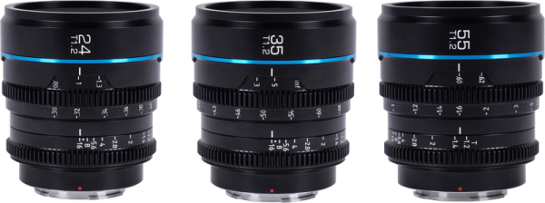 Sirui Cine Lens Nightwalker S35 Kit 24/35/55mm T1.2 X-Mount – Black Fuji X Sirui objektiivit 3