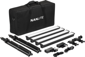 NANLITE LG-E60 4 Light LED Studio kit LED valot kuvaamiseen ja videoihin