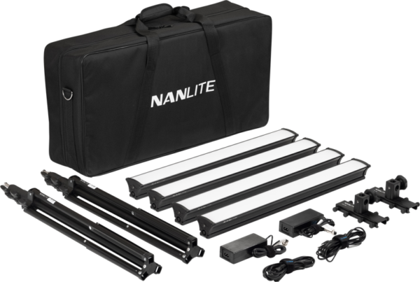 NANLITE LG-E60 4 Light LED Studio kit LED valot kuvaamiseen ja videoihin 3