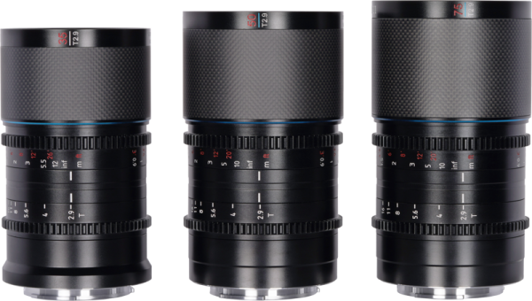 Sirui Anamorphic Lens Saturn Kit 35/50/75mm 1.6x T2.9 Carbon Fiber FF L-Mount (Neutral Flare) Kampanjat 3