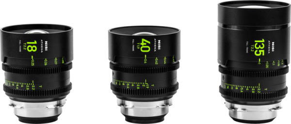 NiSi Cine Lens Athena Prime Add-On Set (3 Lenses) E-Mount (Without Drop-In Filter) Objektiivit 3